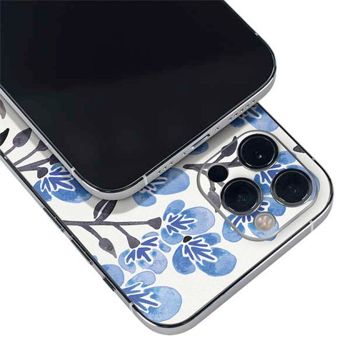 Cat Coq Blue Cherry Blossoms iPhone 12 Pro Max Skin