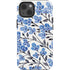 Cat Coq Blue Cherry Blossoms iPhone 13 Impact Case