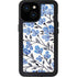 Cat Coq Blue Cherry Blossoms iPhone 13 Mini Waterproof Case