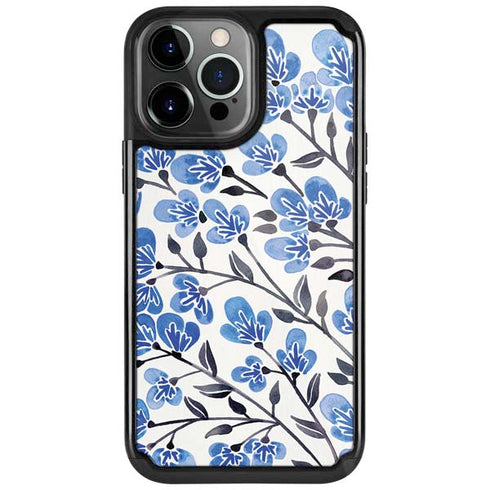 Cat Coq Blue Cherry Blossoms iPhone 13 Pro Cargo Case