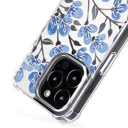 Cat Coq Blue Cherry Blossoms iPhone 13 Pro MagSafe Case