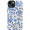 Cat Coq Blue Cherry Blossoms iPhone 14 Plus Impact Case