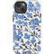 Cat Coq Blue Cherry Blossoms iPhone 14 Impact Case