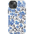 Cat Coq Blue Cherry Blossoms iPhone 14 Impact Case