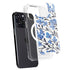 Cat Coq Blue Cherry Blossoms iPhone 14 Pro MagSafe Case