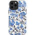 Cat Coq Blue Cherry Blossoms iPhone 14 Pro Max Impact Case