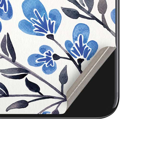 Cat Coq Blue Cherry Blossoms iPhone SE (2nd & 3rd Gen) Skin