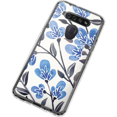 Blue Cherry Blossoms by Cat Coq LG K51/Q51 Clear Case