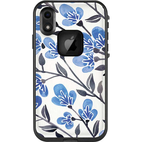 Cat Coq Blue Cherry Blossoms LifeProof Fre iPhone Skin