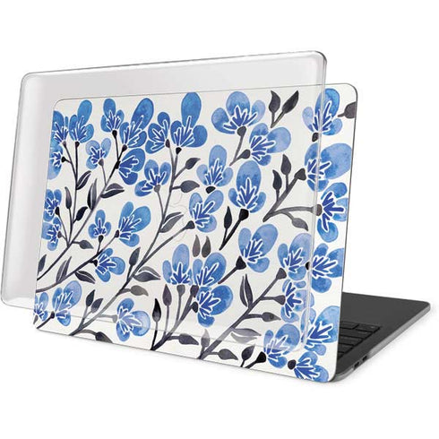 Cat Coq Blue Cherry Blossoms MacBook Pro 13in (2020) Case plus Skin