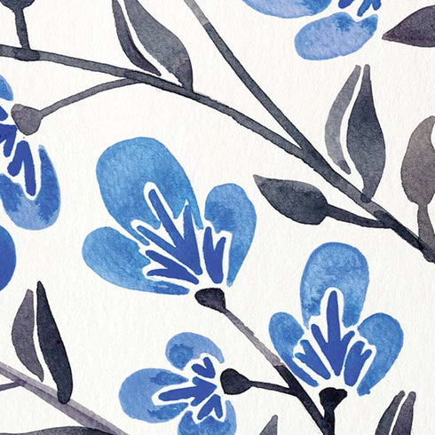 Cat Coq Blue Cherry Blossoms Moto E5 Play Skin