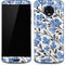 Cat Coq Blue Cherry Blossoms Moto G6 Skin