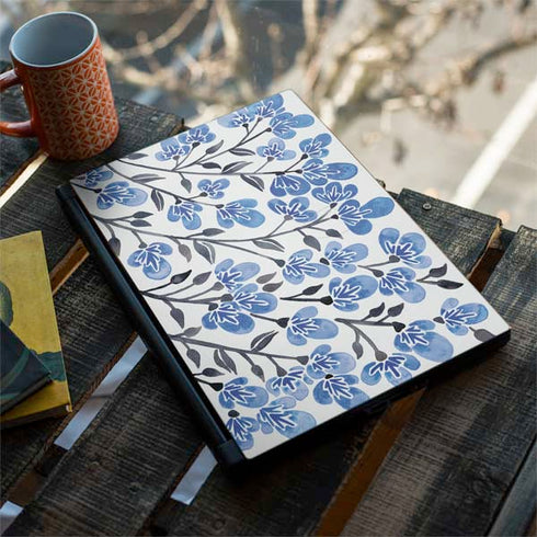 Cat Coq Blue Cherry Blossoms MSI GS65 Stealth Laptop Skin