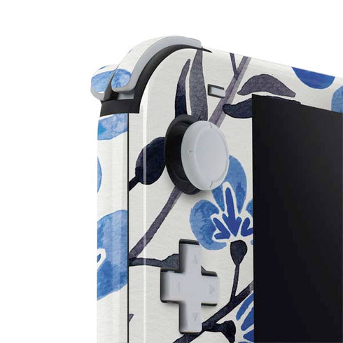 Cat Coq Blue Cherry Blossoms Nintendo Switch Lite Skin