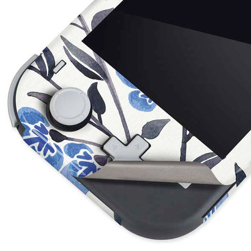 Cat Coq Blue Cherry Blossoms Nintendo Switch Lite Skin