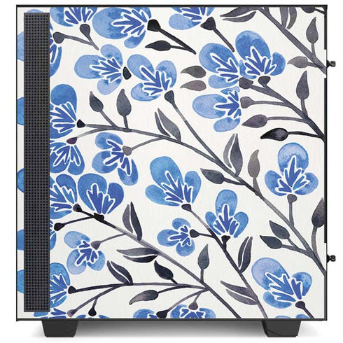 Cat Coq Blue Cherry Blossoms NZXT H510 Compact ATX Mid-Tower Case Skin