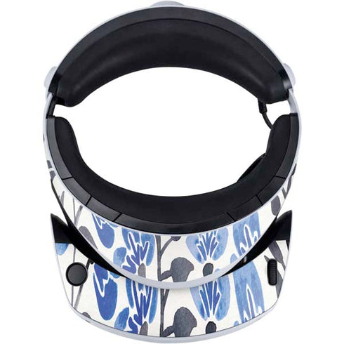 Cat Coq Blue Cherry Blossoms PlayStation VR2 Skin