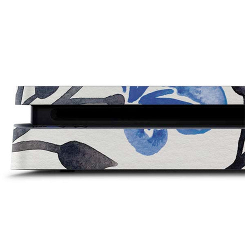 Cat Coq Blue Cherry Blossoms PS4 Slim Skin