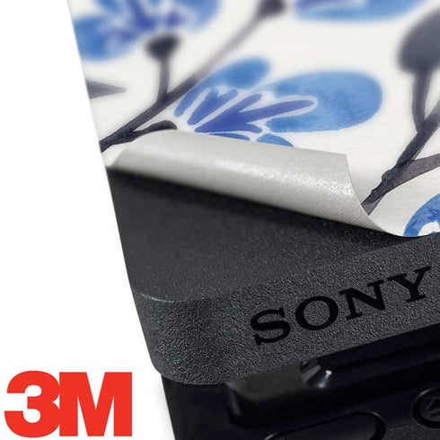 Cat Coq Blue Cherry Blossoms PS4 Slim Skin
