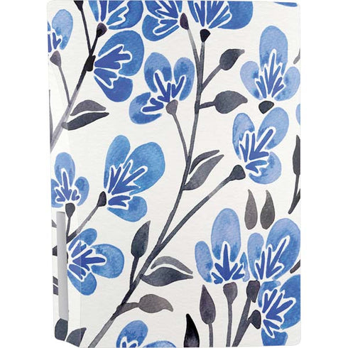 Cat Coq Blue Cherry Blossoms PS5 Console Skin