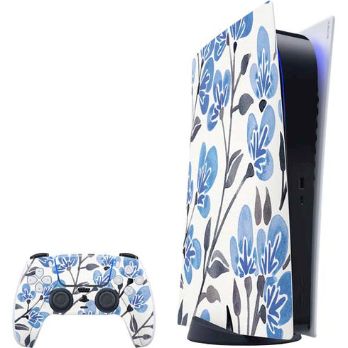 Cat Coq Blue Cherry Blossoms PS5 Digital Edition Bundle Skin