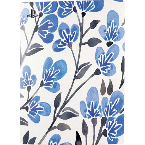 Cat Coq Blue Cherry Blossoms PS5 Digital Edition Console Skin