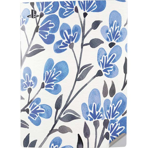 Cat Coq Blue Cherry Blossoms PS5 Digital Edition Console Skin