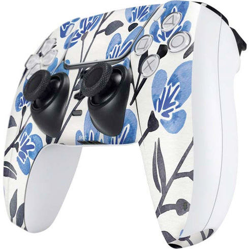 Cat Coq Blue Cherry Blossoms PS5 Controller Skin