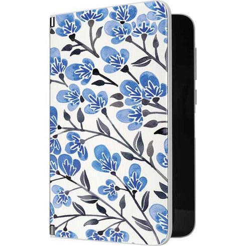 Cat Coq Blue Cherry Blossoms Surface Duo Skin