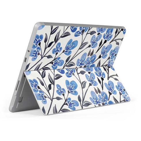 Cat Coq Blue Cherry Blossoms Surface Go Skin