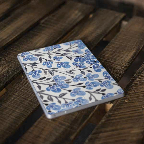 Cat Coq Blue Cherry Blossoms Surface Go Skin