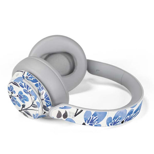 Cat Coq Blue Cherry Blossoms Surface Headphones Skin