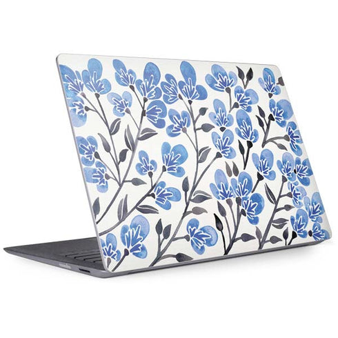 Cat Coq Blue Cherry Blossoms Surface Laptop 2 Skin