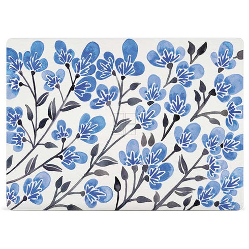 Cat Coq Blue Cherry Blossoms Surface Laptop 3 13.5in Skin