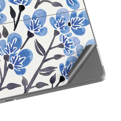 Cat Coq Blue Cherry Blossoms Surface Pro 8 Skin