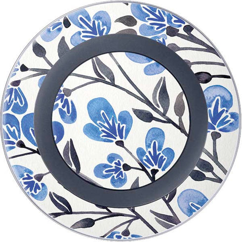 Cat Coq Blue Cherry Blossoms Wireless Charger Skin