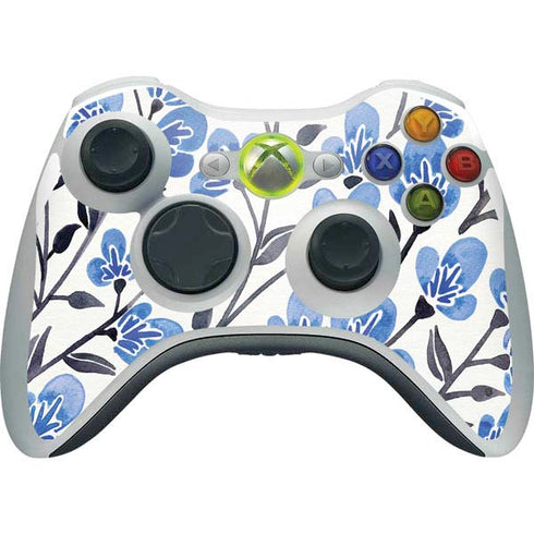 Cat Coq Blue Cherry Blossoms Xbox 360 Wireless Controller Skin