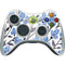 Cat Coq Blue Cherry Blossoms Xbox 360 Wireless Controller Skin