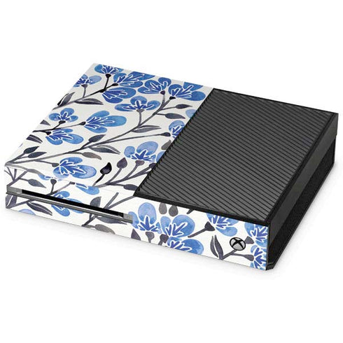 Cat Coq Blue Cherry Blossoms Xbox One Console Skin
