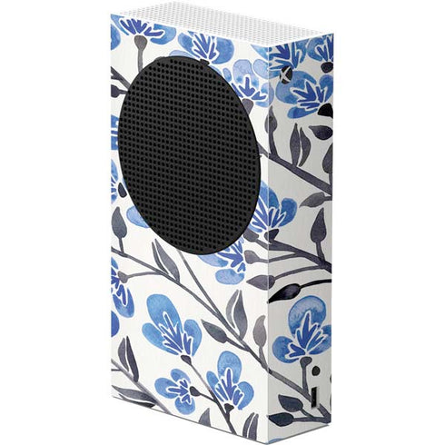 Cat Coq Blue Cherry Blossoms Xbox Series S Console Skin