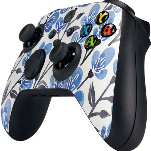 Cat Coq Blue Cherry Blossoms Xbox Series X Controller Skin