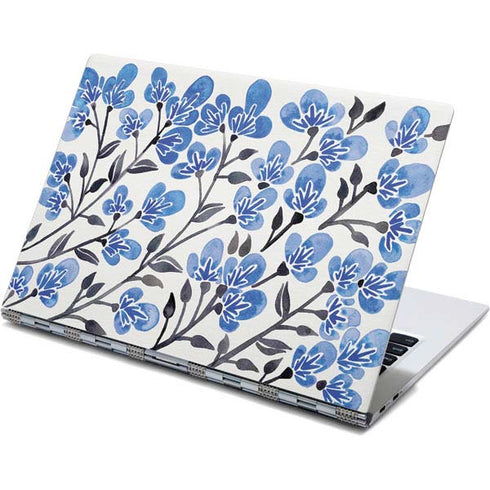 Cat Coq Blue Cherry Blossoms Yoga 910 2-in-1 14in Touch-Screen Skin