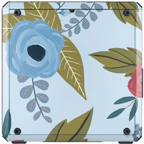 Blue Fall Flowers Cooler Master MasterBox Q300L Mini Tower Skin