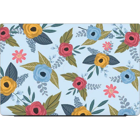 Blue Fall Flowers Dell Vostro Skin