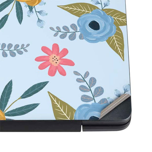 Blue Fall Flowers Dell Vostro Skin