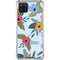 Blue Fall Flowers Galaxy A12 Clear Case
