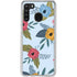 Blue Fall Flowers Galaxy A21 Clear Case