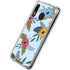 Blue Fall Flowers Galaxy A30 Clear Case