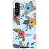 Blue Fall Flowers Galaxy A54 5G Clear Case
