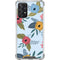Blue Fall Flowers Galaxy A72 5G Clear Case